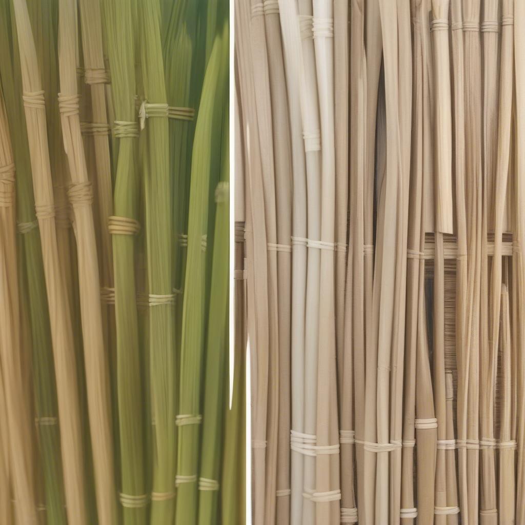 Comparison of flat, round, and seagrass reed