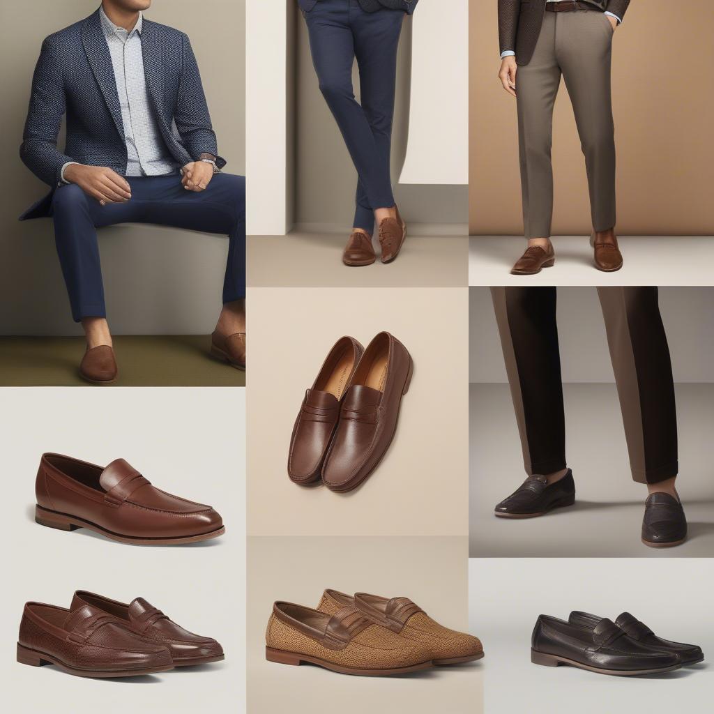 Styling Options for Florsheim Men's Loafers with Basket Weave Toe