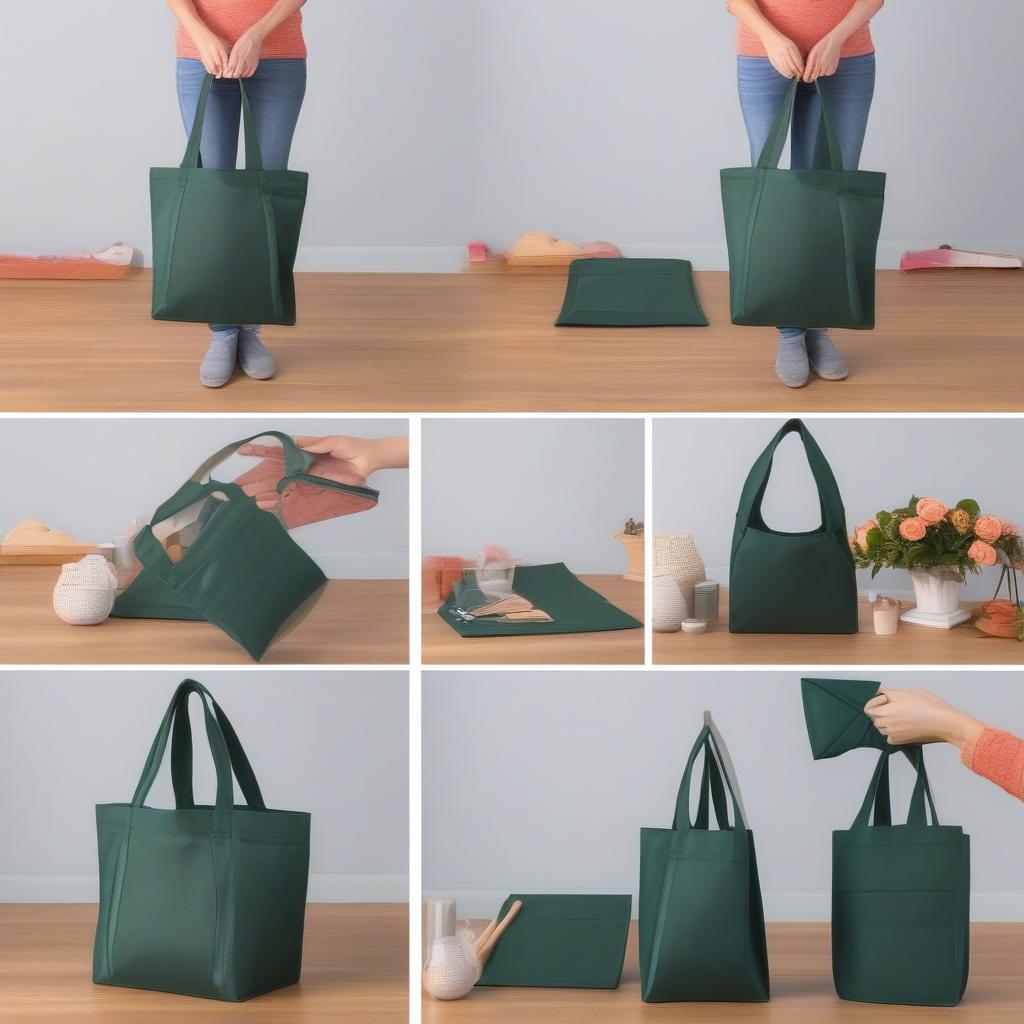 Folding a Non Woven Tote Bag for Storage