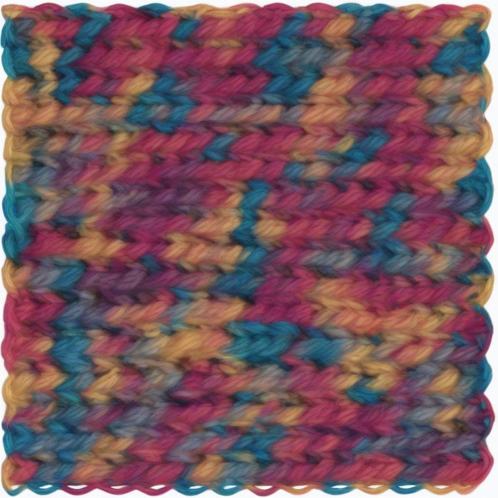 Front and Back Post Double Crochet Placement in Slant Basket Weave Stitch