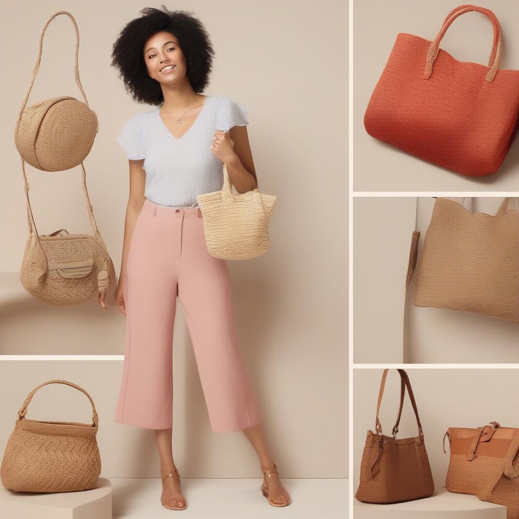 Outfit Ideas with Francesca's Woven Bags