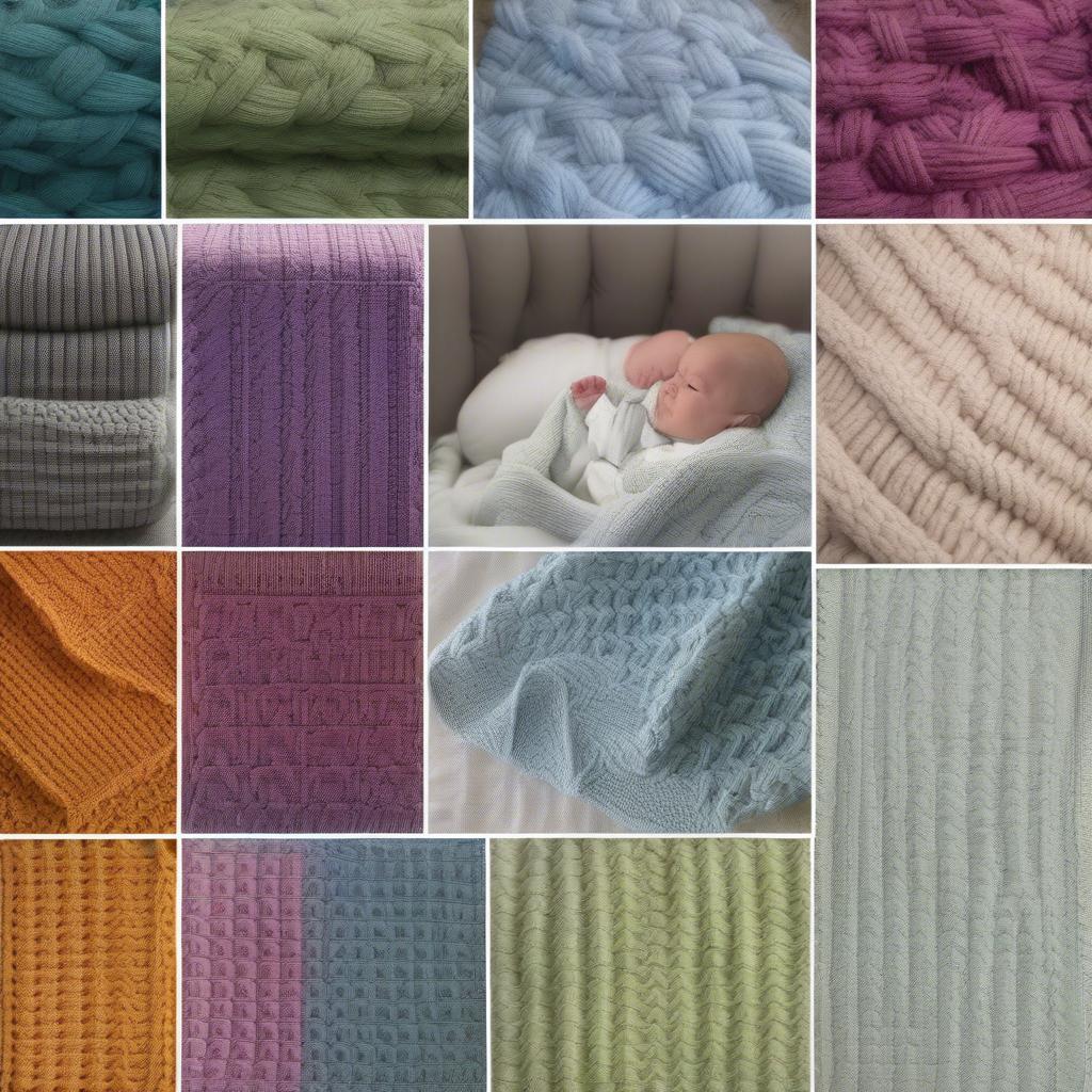 Variety of free basket weave knit baby blanket patterns showcased online