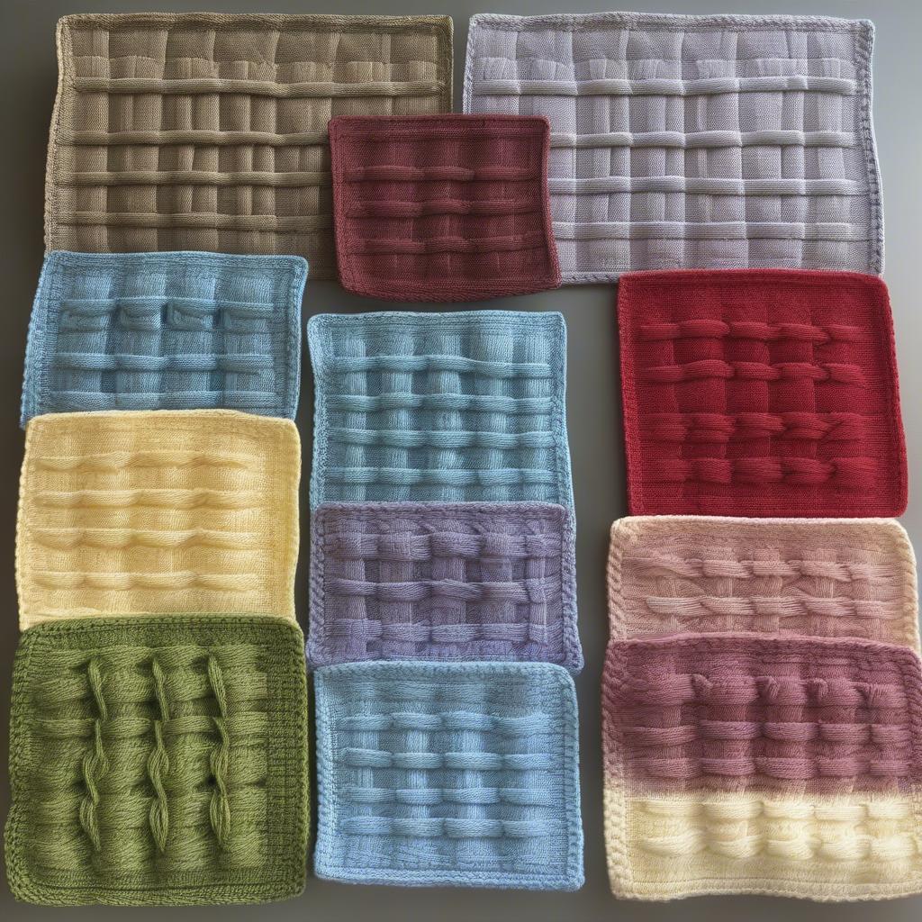 Collection of Free Basket Weave Dishcloth Patterns