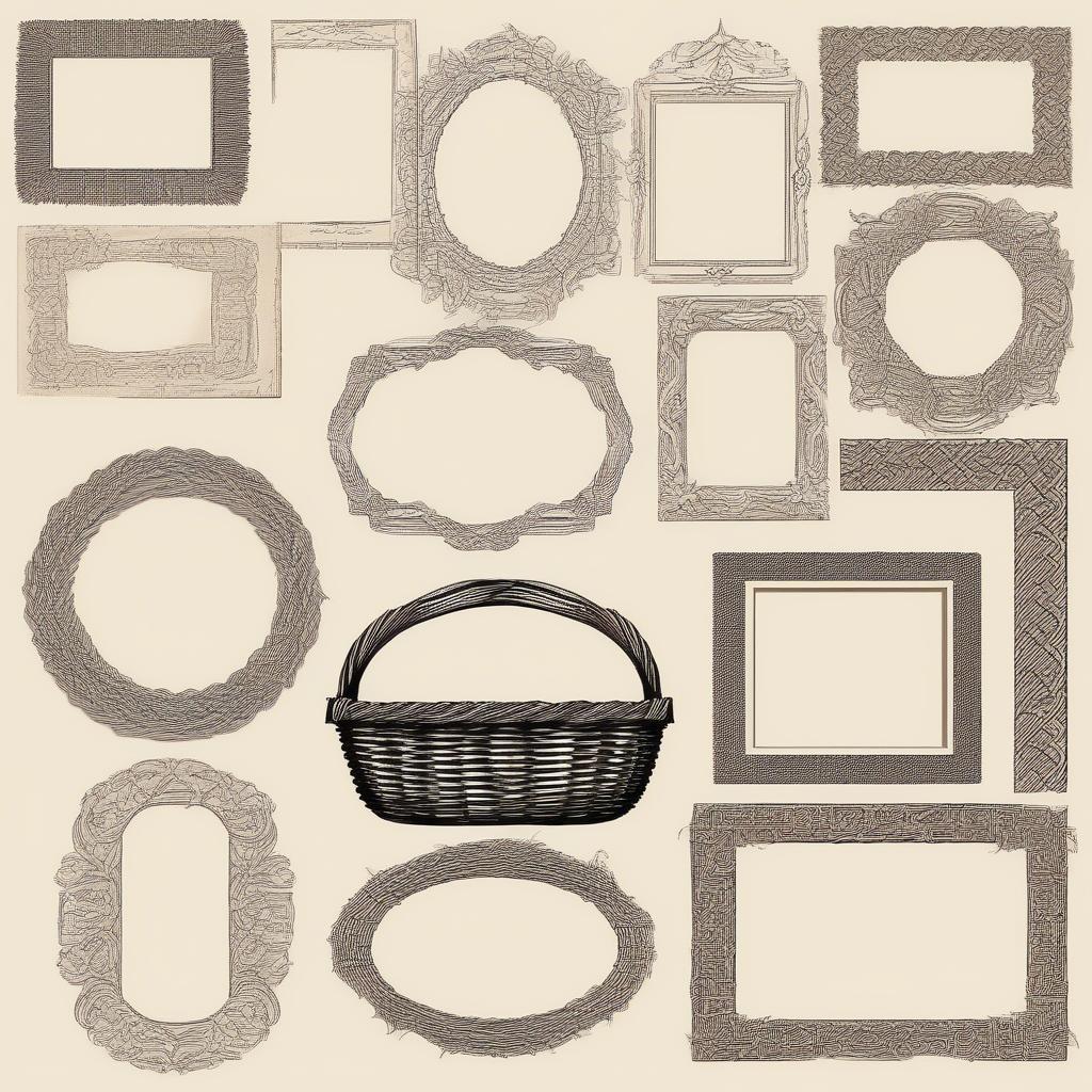 Examples of Free Clipart Basket Weave Frames