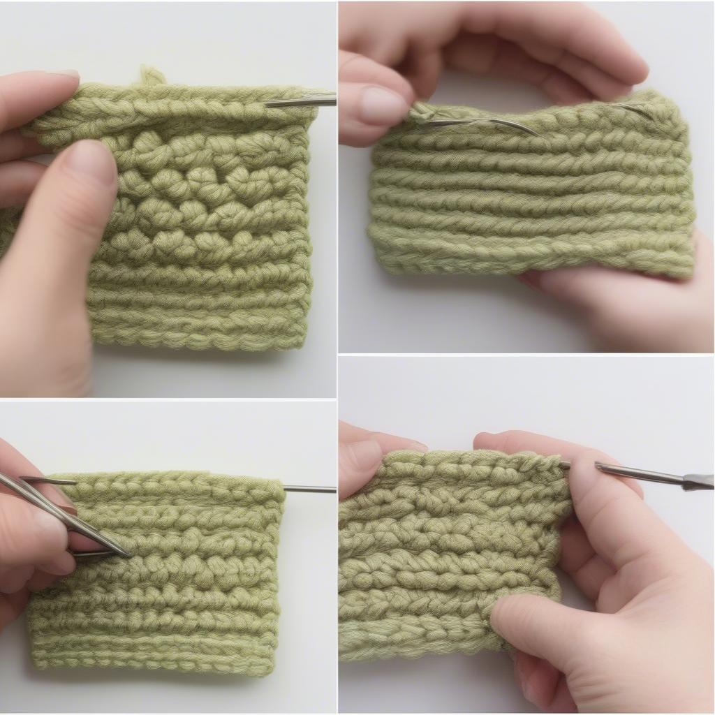 Free Crochet Basket Weave Placemat Stitch Tutorial