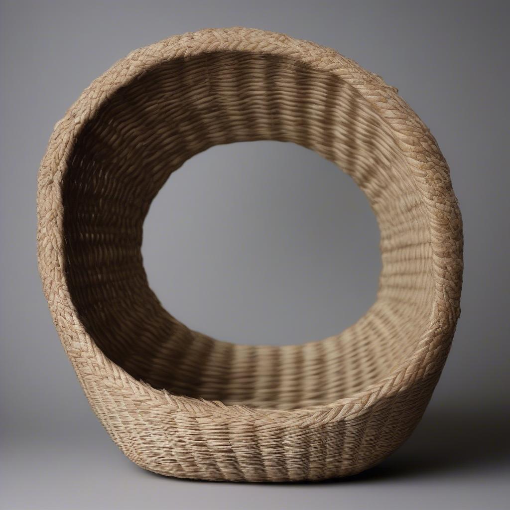 Example of a basket woven with the French randing technique