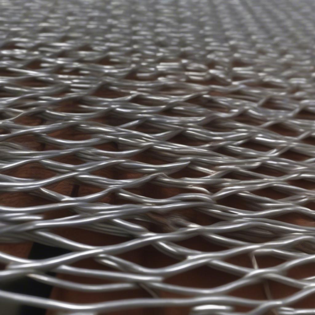 Galvanized 10 Basket Weave Mesh Panel