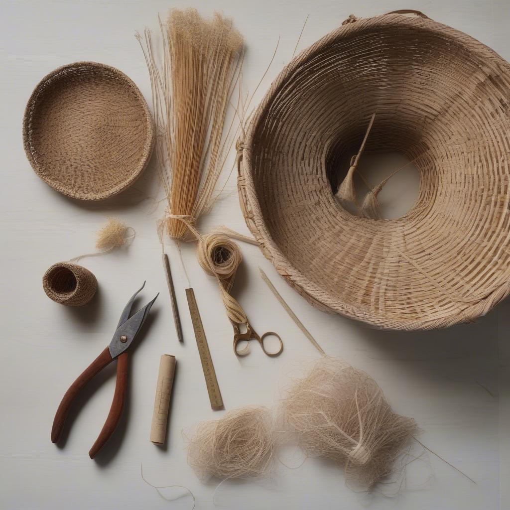 Gathering Basket Weaving Supplies