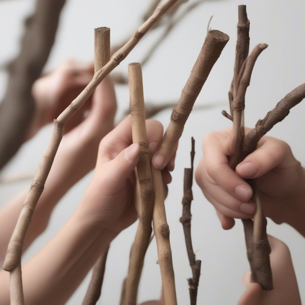 Gathering the Right Sticks for Basket Weaving