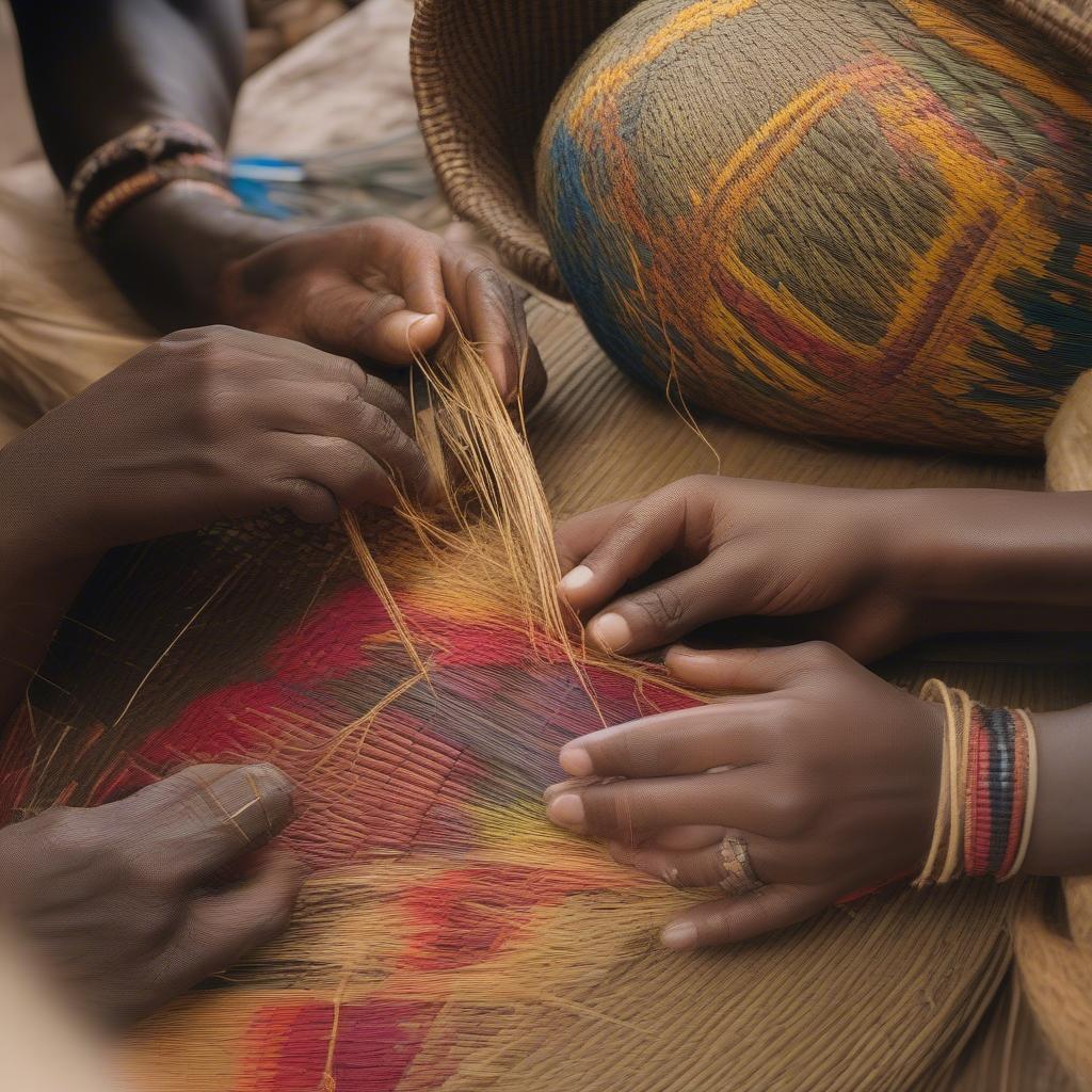 Traditional Ghanaian Basket Weaving Techniques and Materials