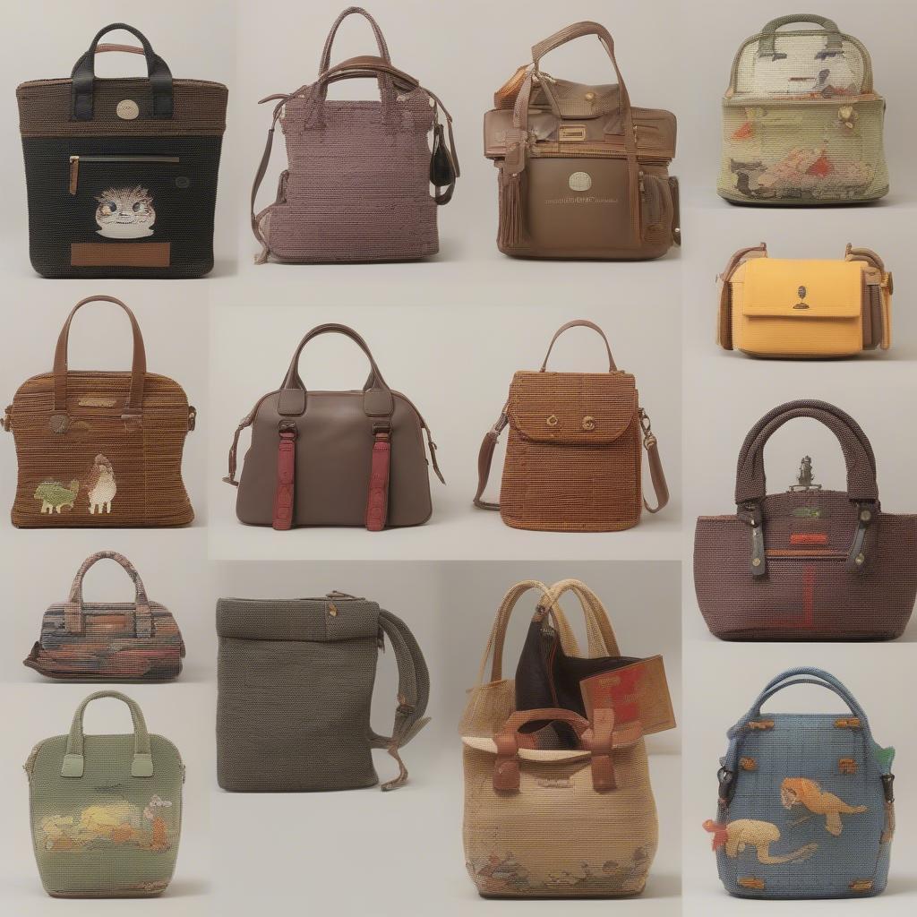 Variety of Ghibli Woven Bags