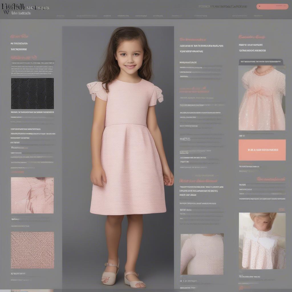 Online Retailers Offering Girls Basket Weave Dresses