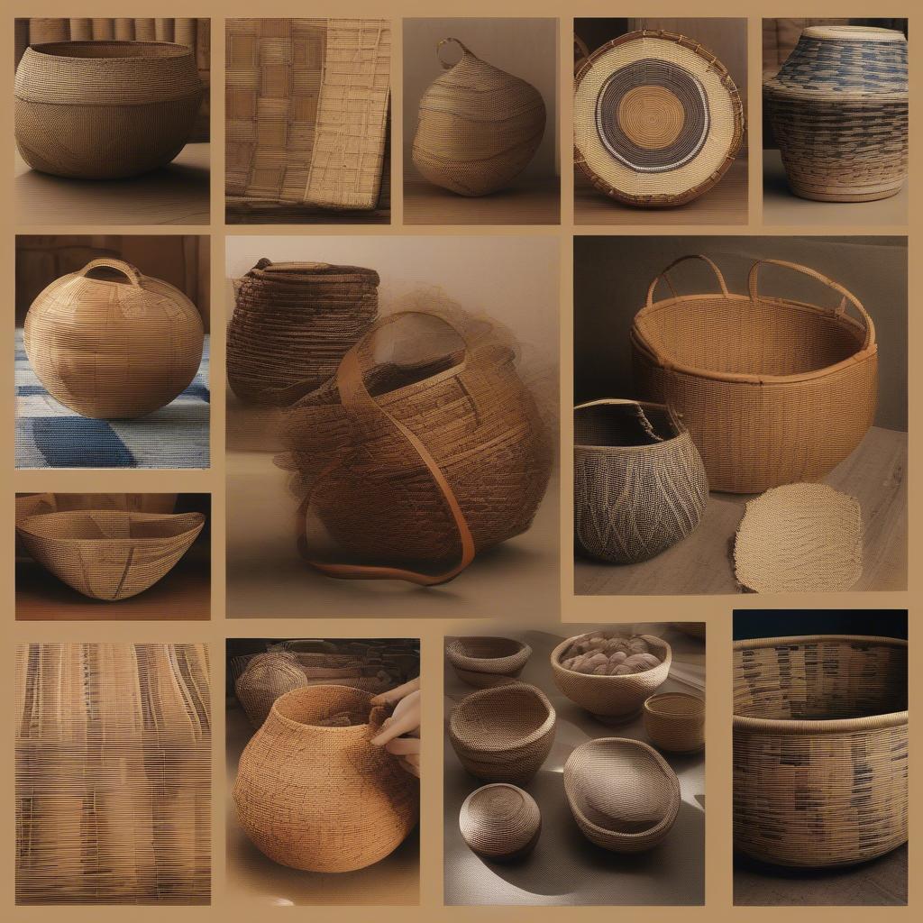 Diverse basket weaving styles from around the world