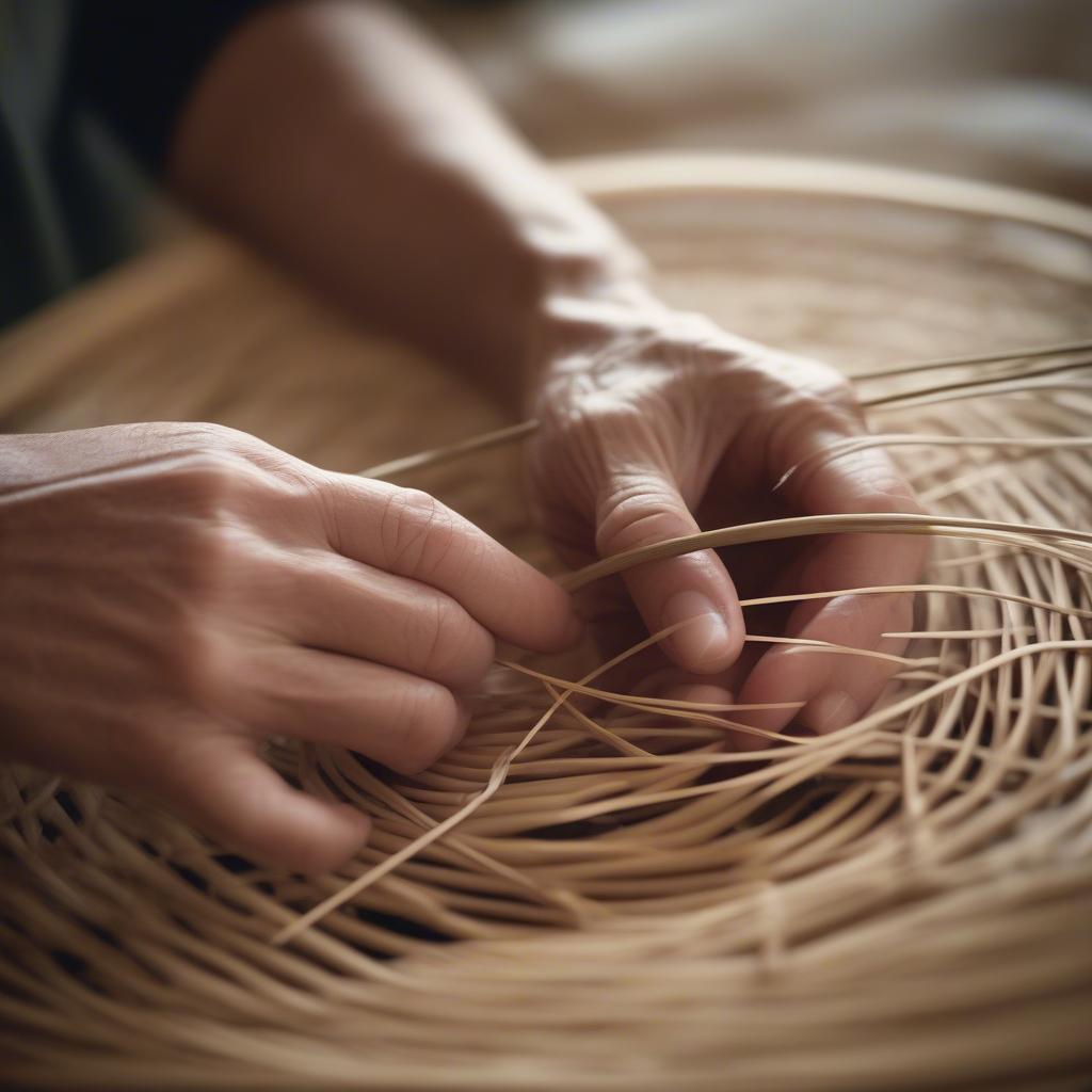 God's Eye Basket Weaving Technique