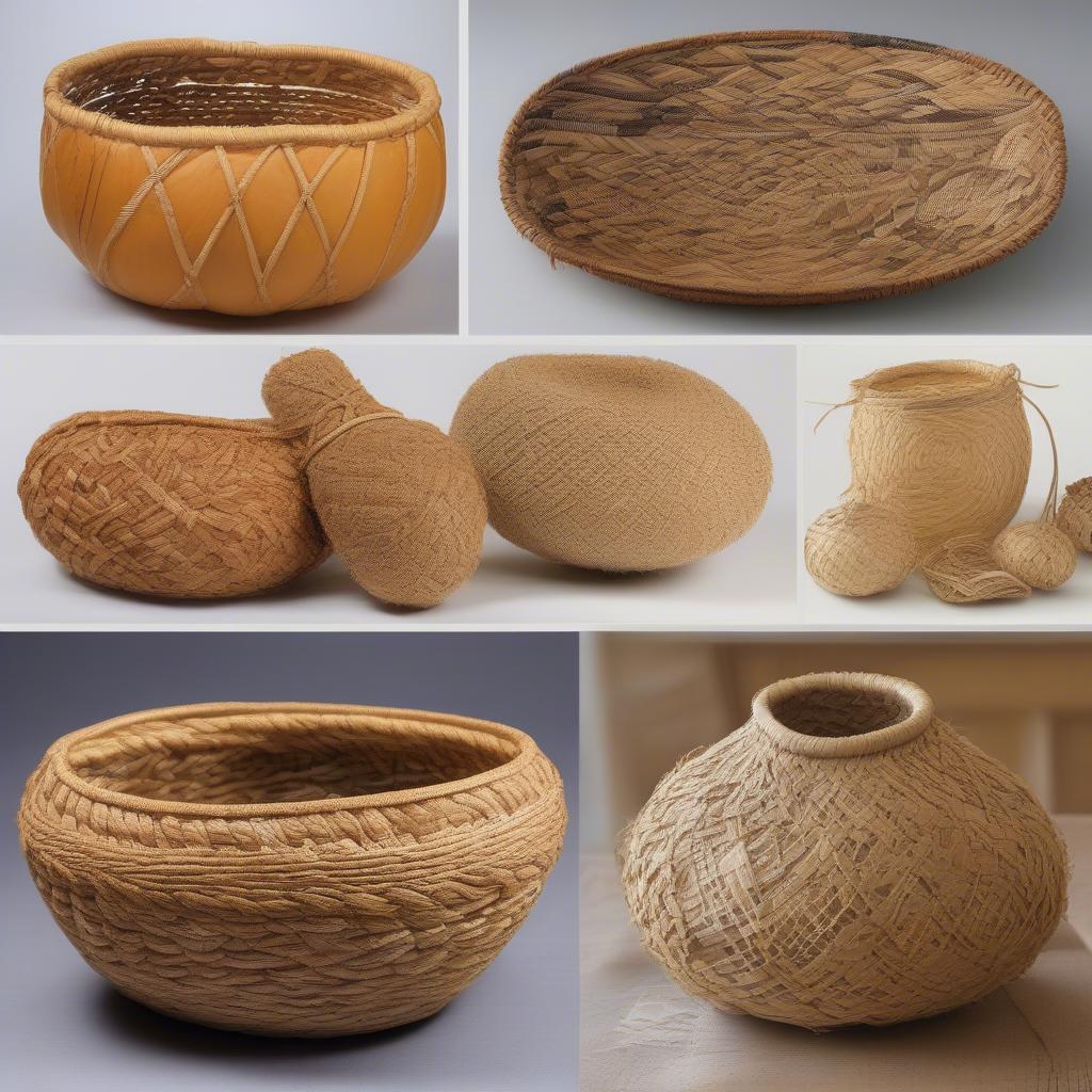 Different Basket Weaving Techniques on Gourds