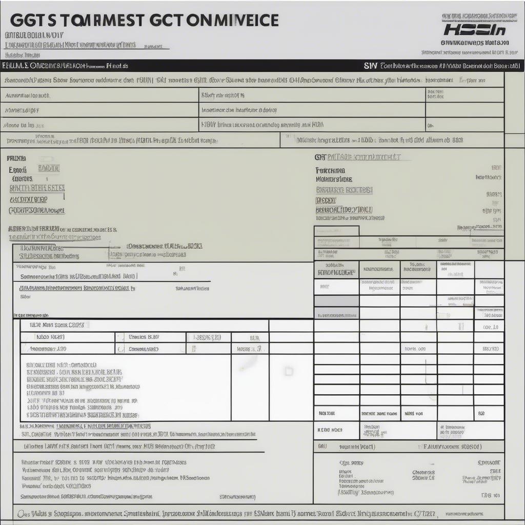 GST Invoice for Woven Bags