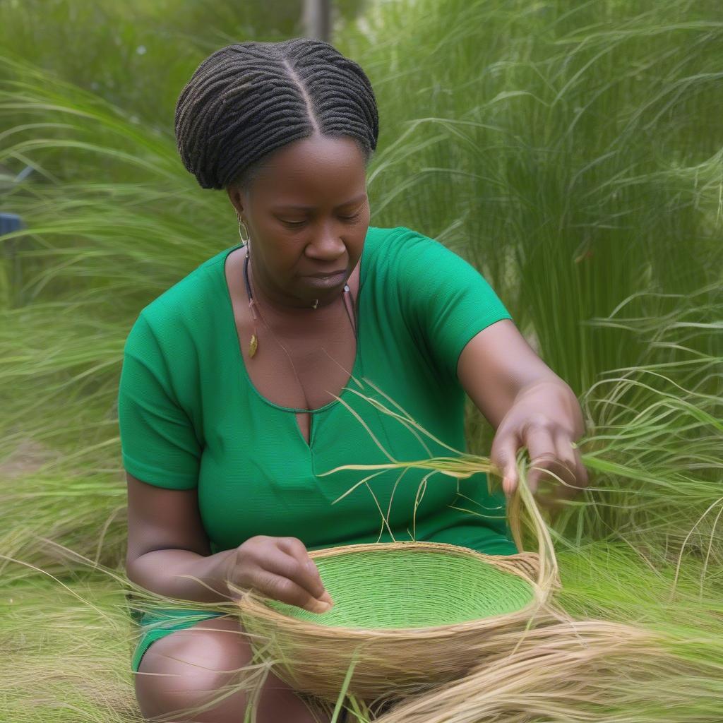 Gullah Basket Weaving with Sweetgrass