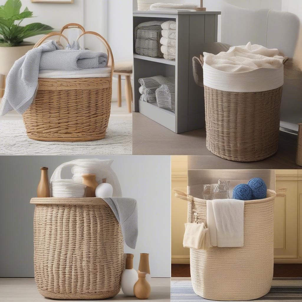 Styling Basket Weave Hampers in Different Rooms