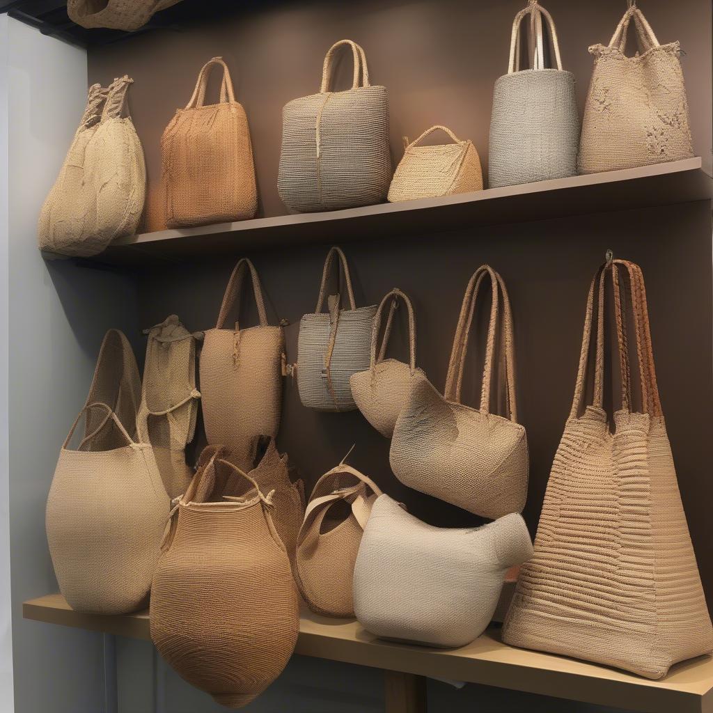 Variety of Hand Woven Crossbody Bags