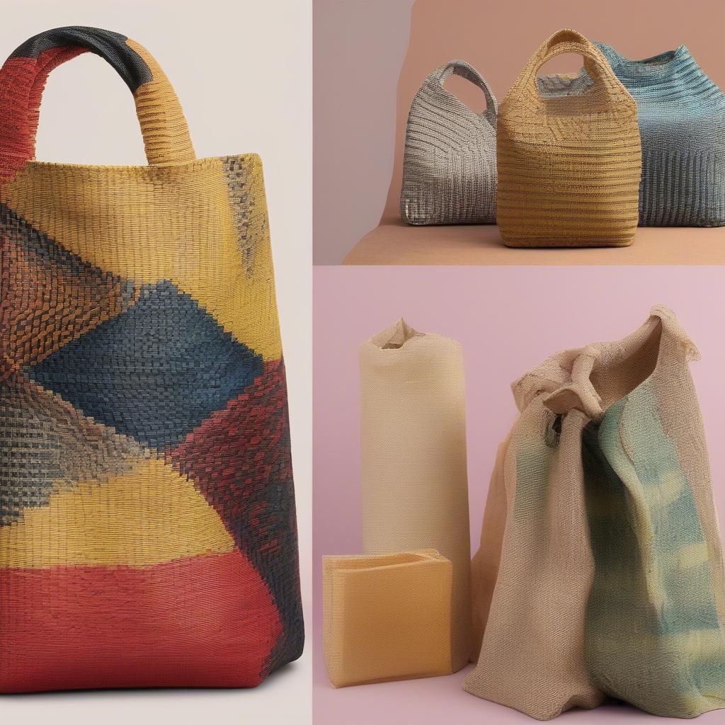 Hand Woven Plastic Bags Variety