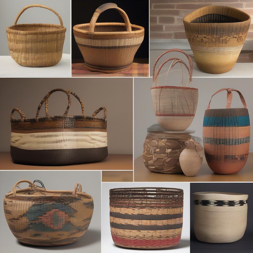 Variety of Handwoven Basket Designs from Smith River