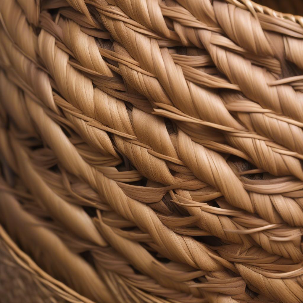 Close-up of Lauhala Leaves in Hawaiian Basket Weaving