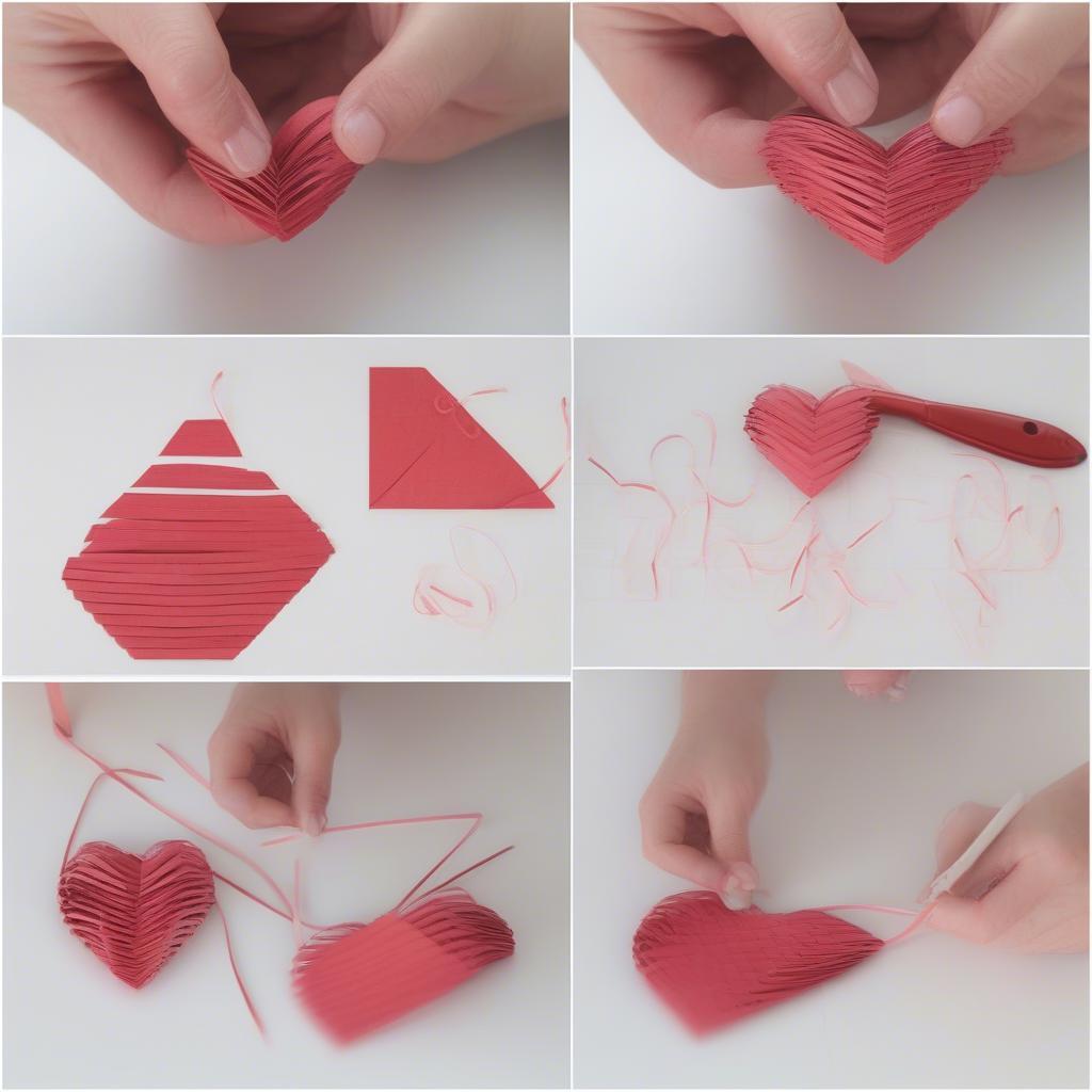 Heart Paper Basket Weave Pattern Tutorial