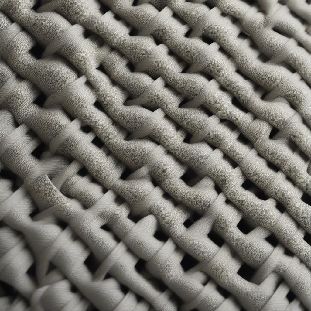 Heavy Basket Weave Fabric Close Up