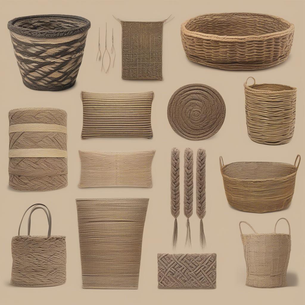 Intricate Hemp Basket Weaving Patterns