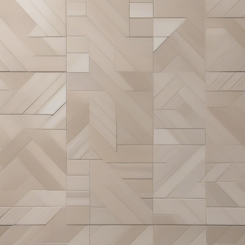 Herringbone Basket Weave Tile Pattern in a Kitchen