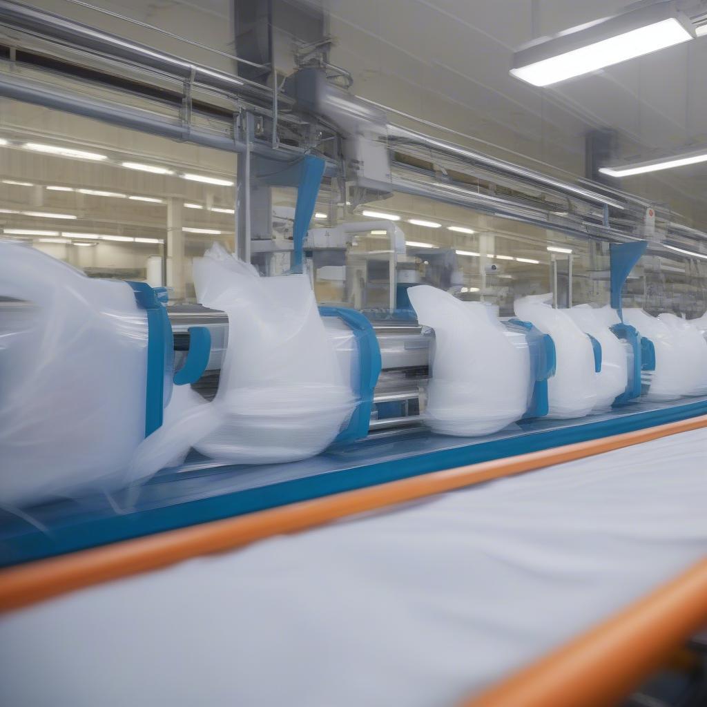 High Quality PVC Non Woven Pillow Bag Factory Production Line