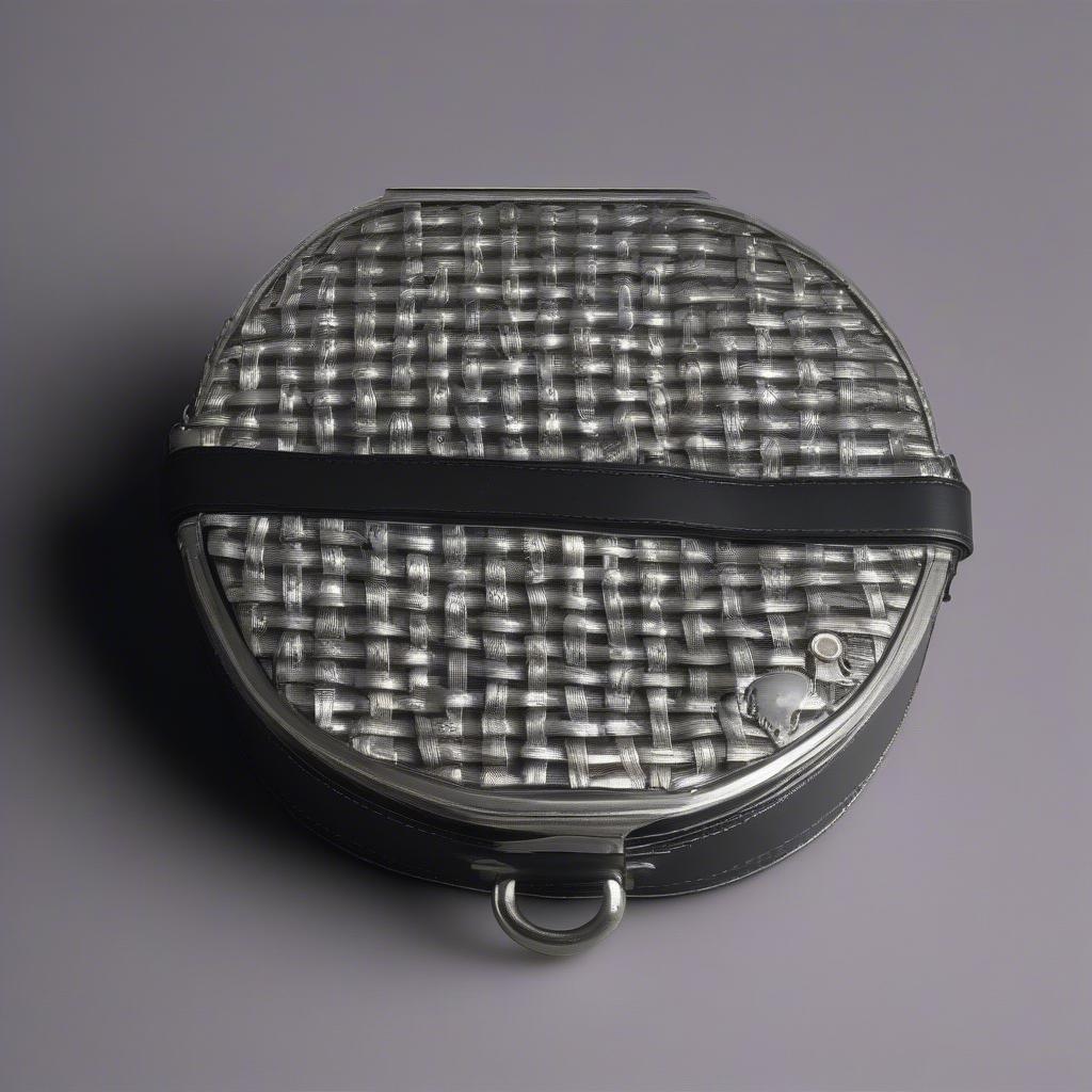 Hinged Basket Weave Handcuff Case