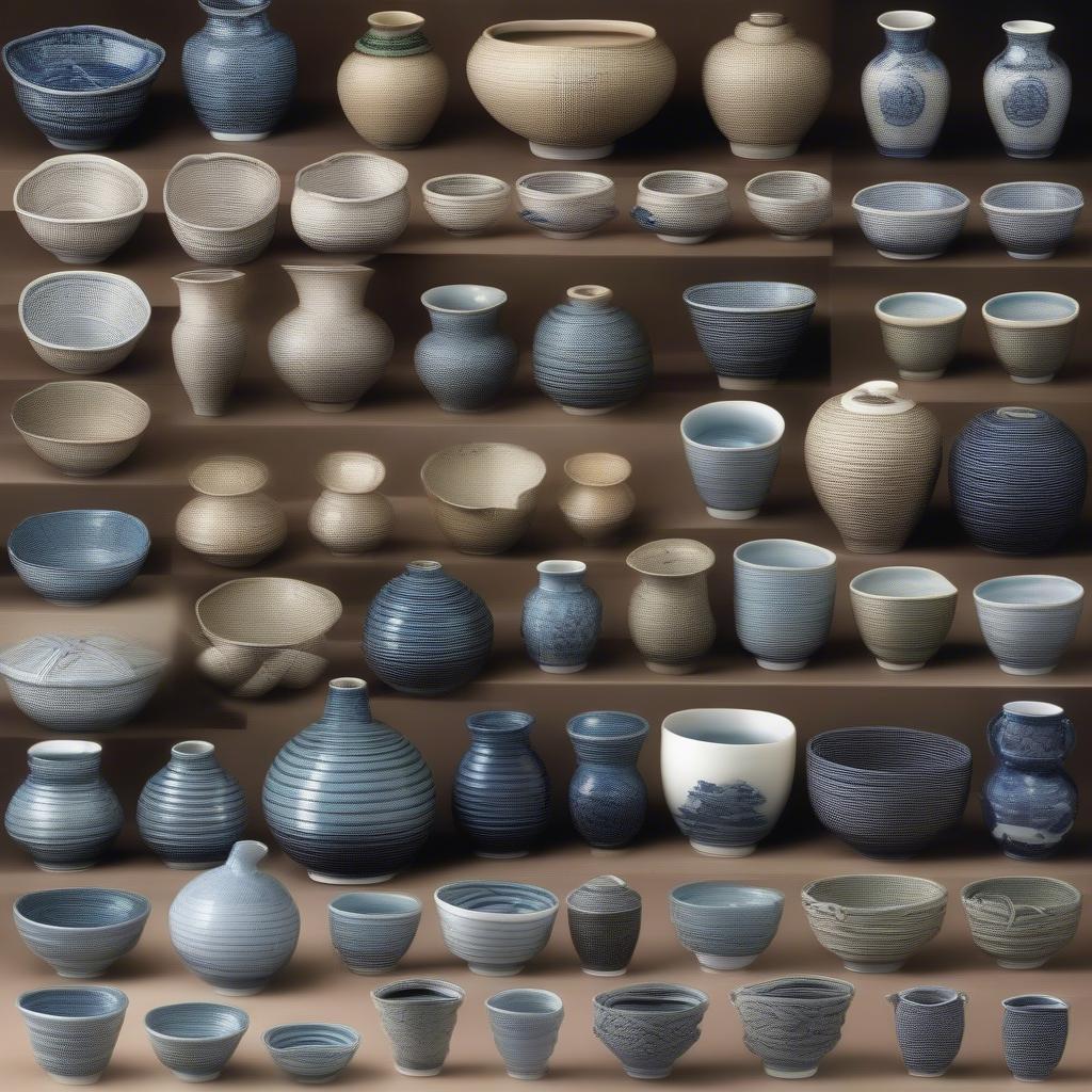 Historical Examples of Korean Basket Weave Porcelain