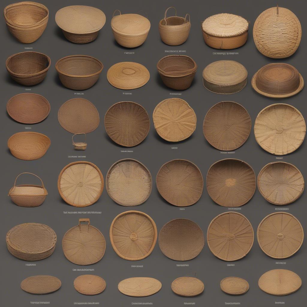 Historical Examples of Woven Basket Lids