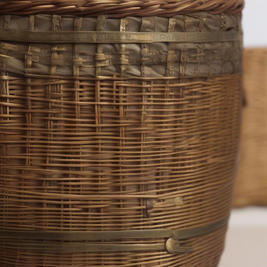 Tips for Identifying Authentic Vintage Wicker and Brass Baskets