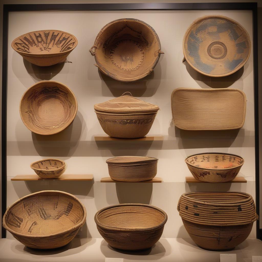 Indian Basket Exhibition at a New York Museum