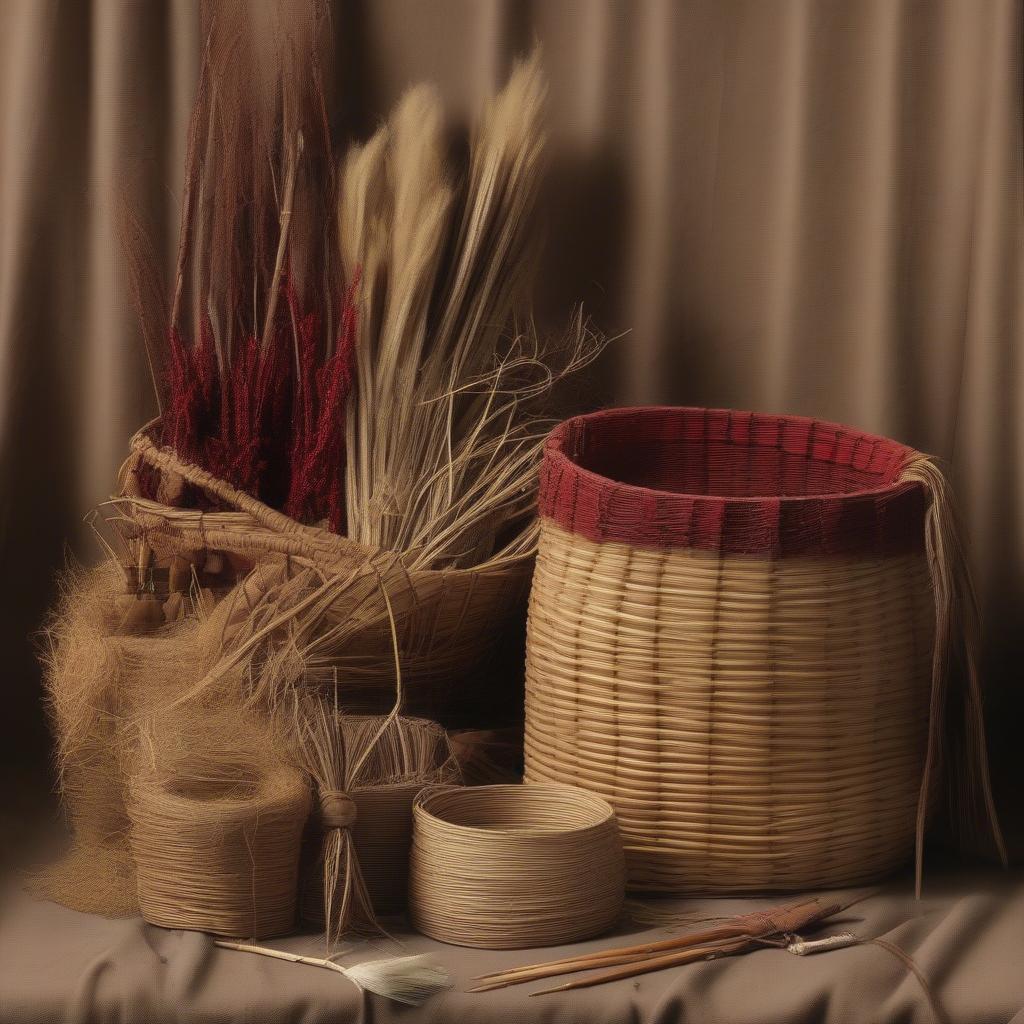 Traditional Basket Weaving Materials in San Bernardino