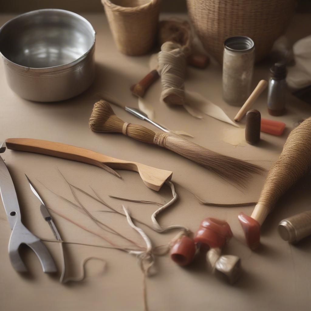 Indian Basket Weaving Tools