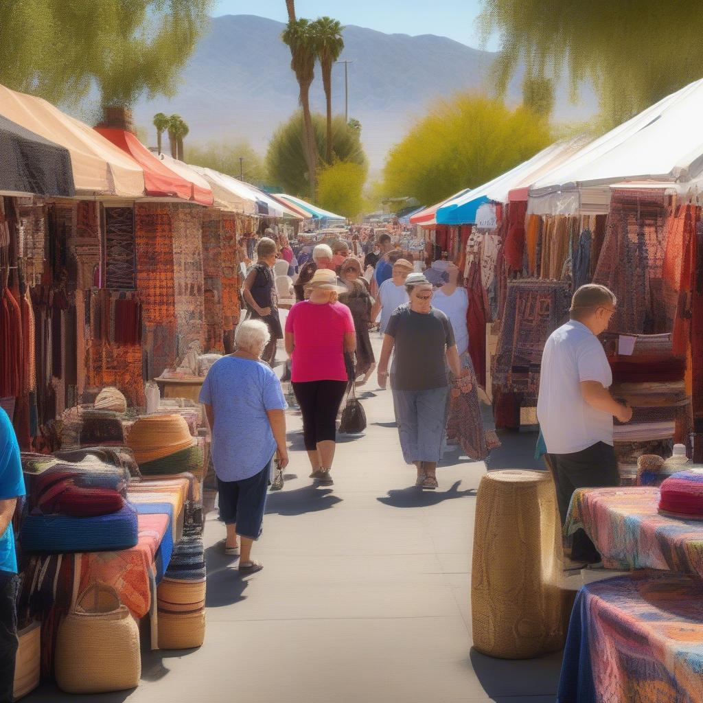 Indio, CA Craft Market Scene