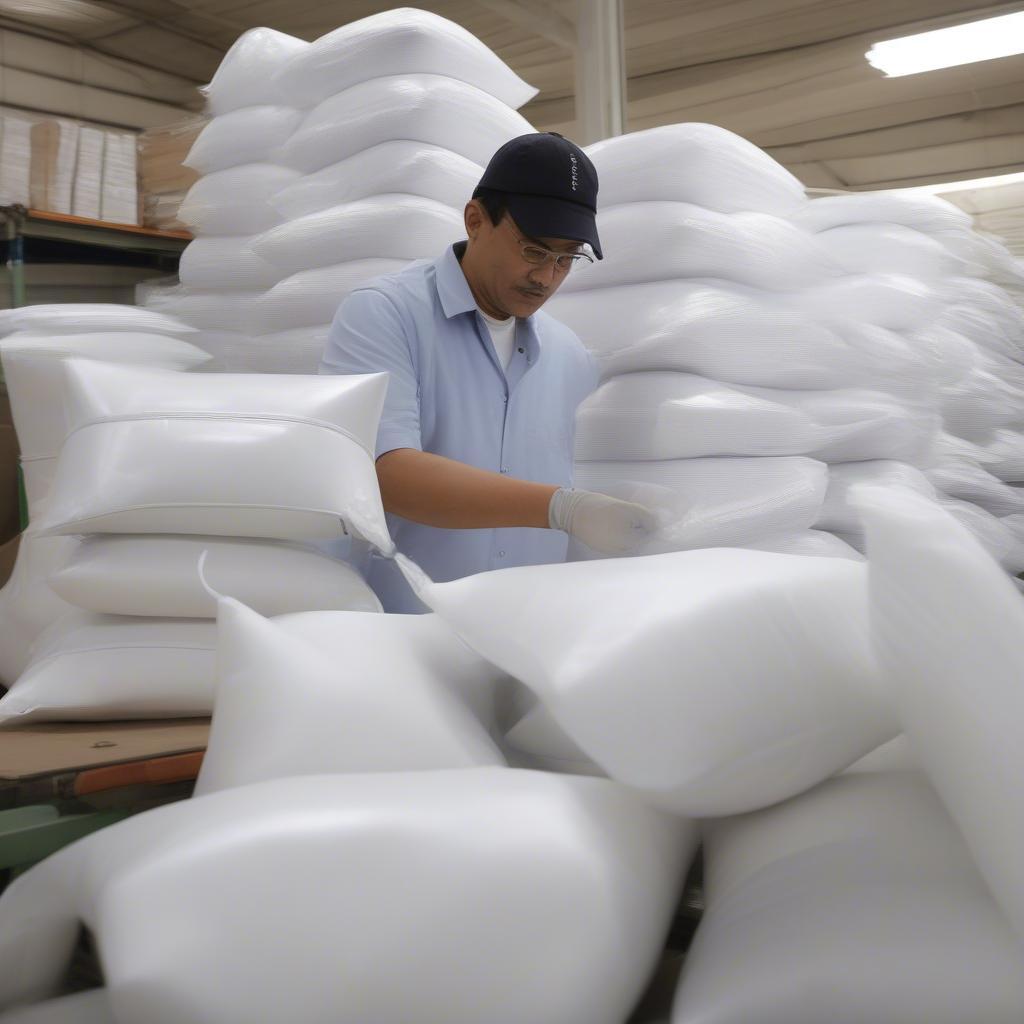 Quality Control of PVC Non-Woven Pillow Bags