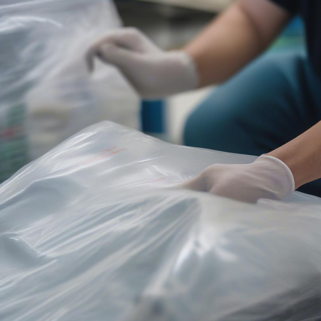 Inspecting a Used BOPP Bag for Quality