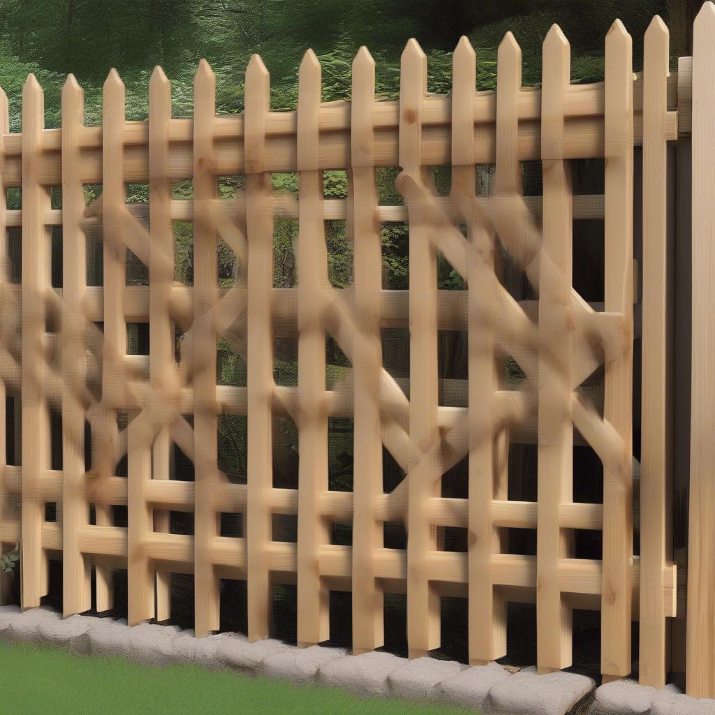 Installing Basket Weave Lattice on a Fence: Step-by-Step Process