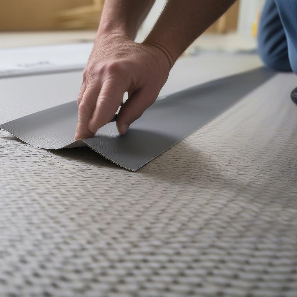 Installing Basket Weave Vinyl Flooring