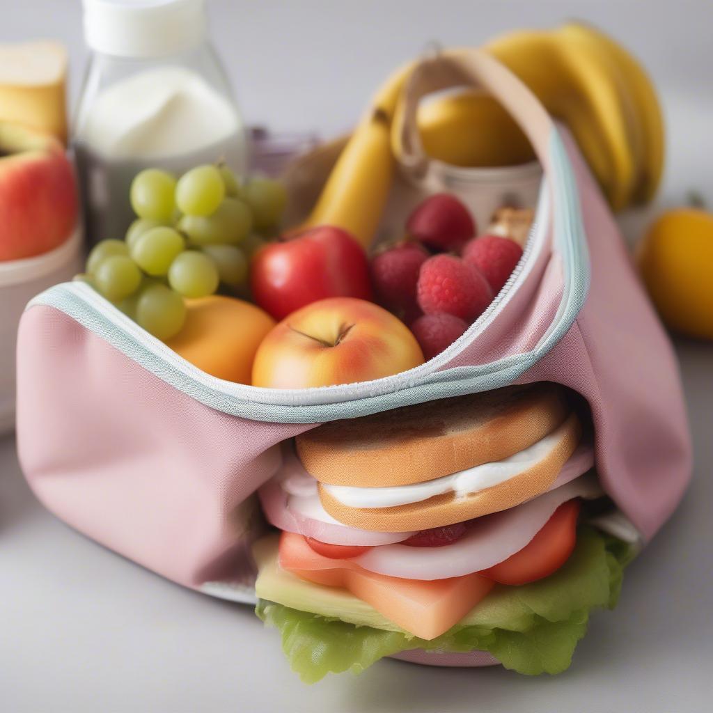 Insulated Non Woven Lunch Bag Keeping Food Fresh