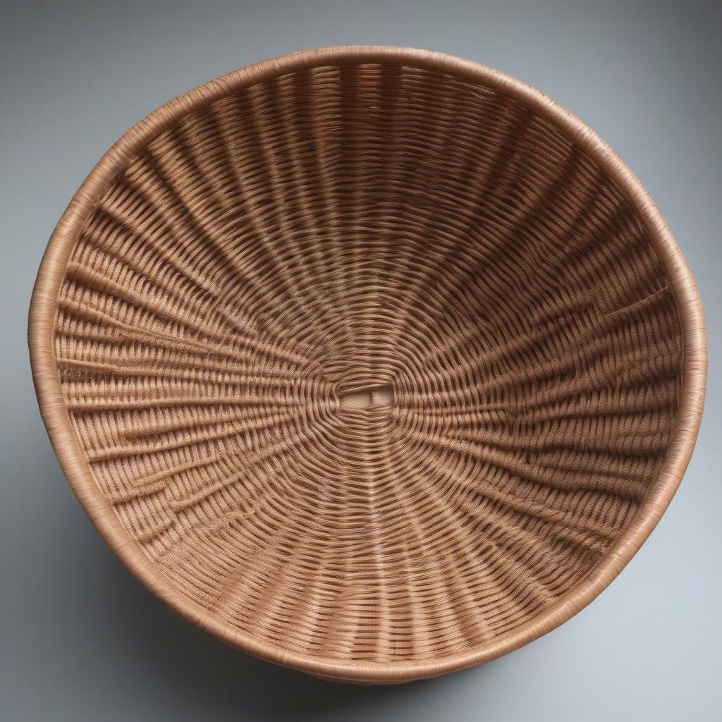 Intricate Rattan Basket in Supposed Criptid Style