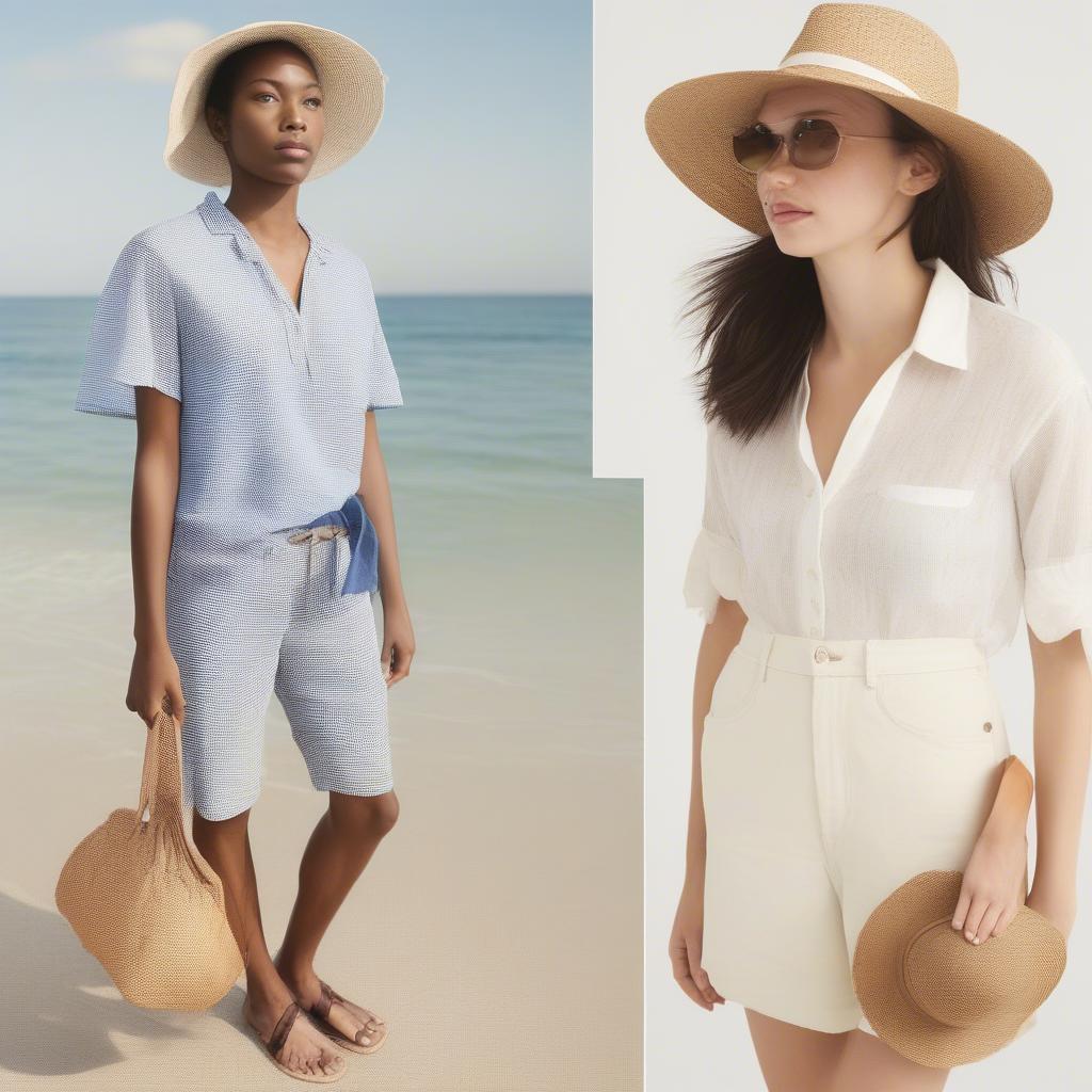 Outfit Ideas with a J Crew Open Weave Sun Hat