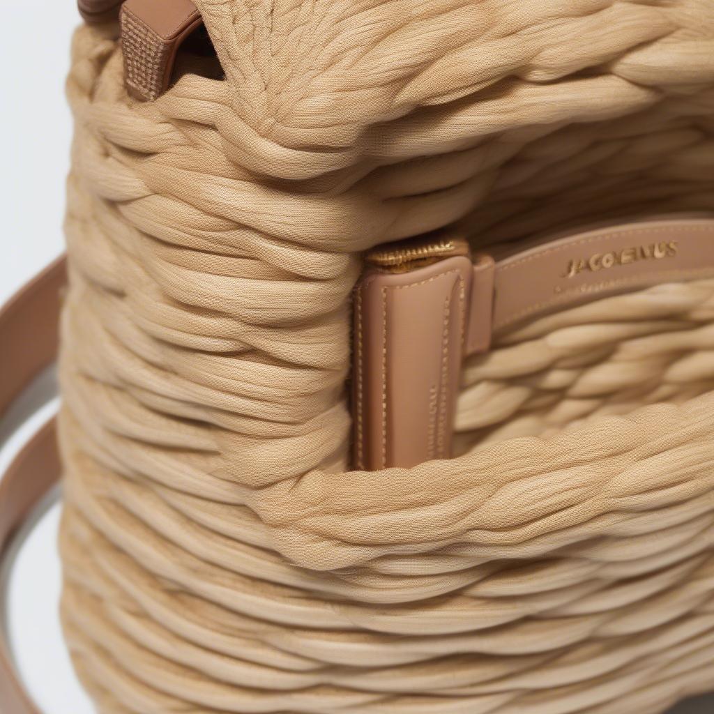 Jacquemus Le Bambino Long Woven Raffia Bag