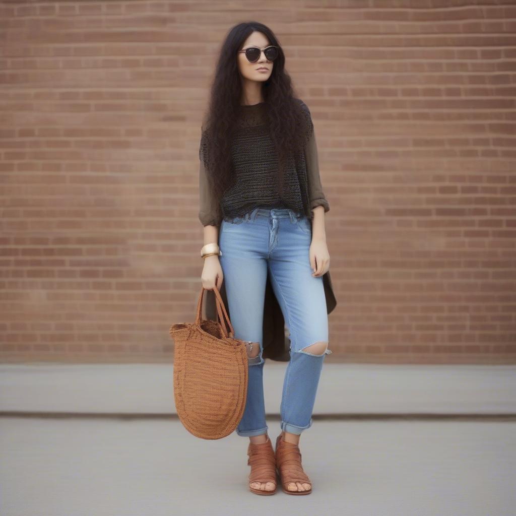 Outfit ideas incorporating Jeffrey Campbell basket weave flats, demonstrating their versatility for different occasions and styles.