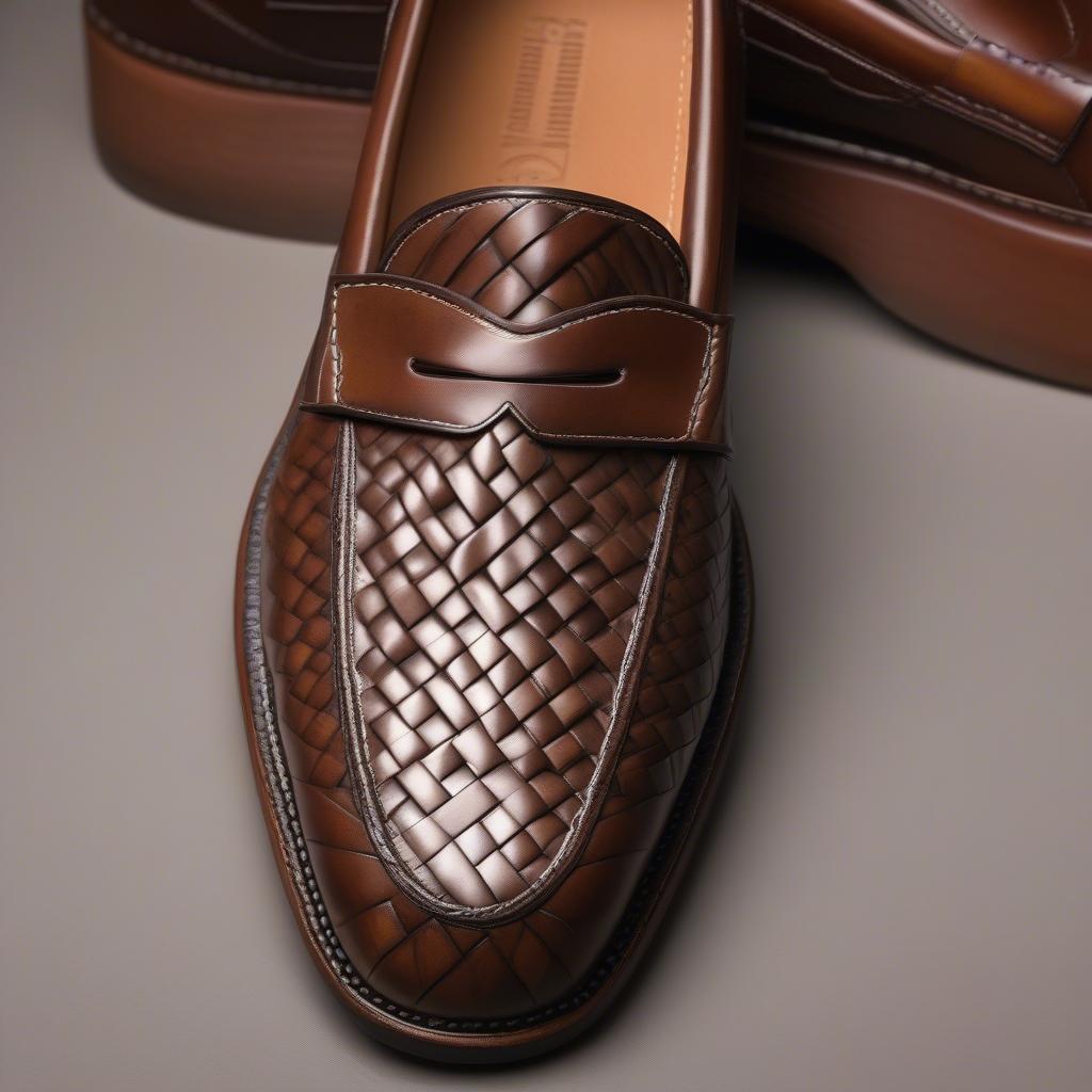 Johnston & Murphy Basket Weave Loafer Craftsmanship