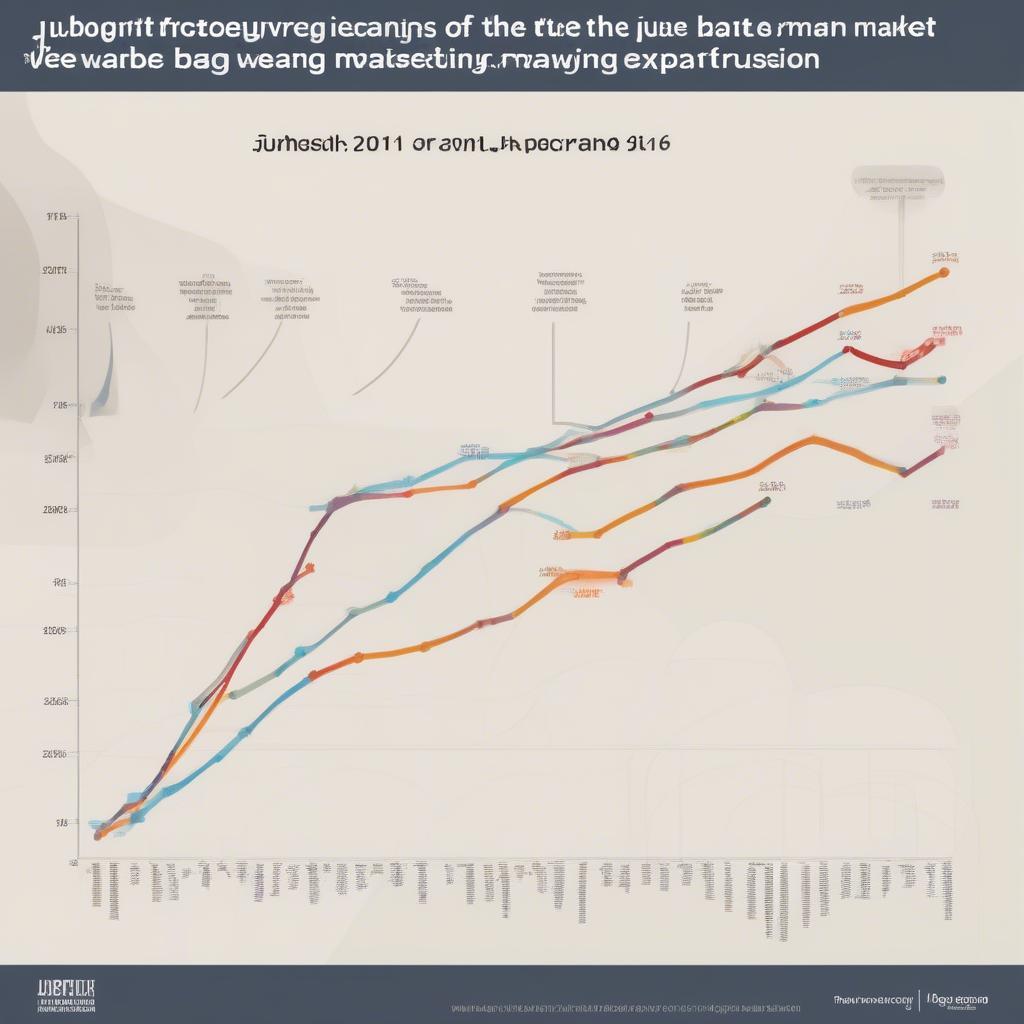 Impact of Jute Bag Weaving Machines on the Industry: Image depicts a graph showing the growth of the jute bag market, correlating it with the adoption of weaving machines.